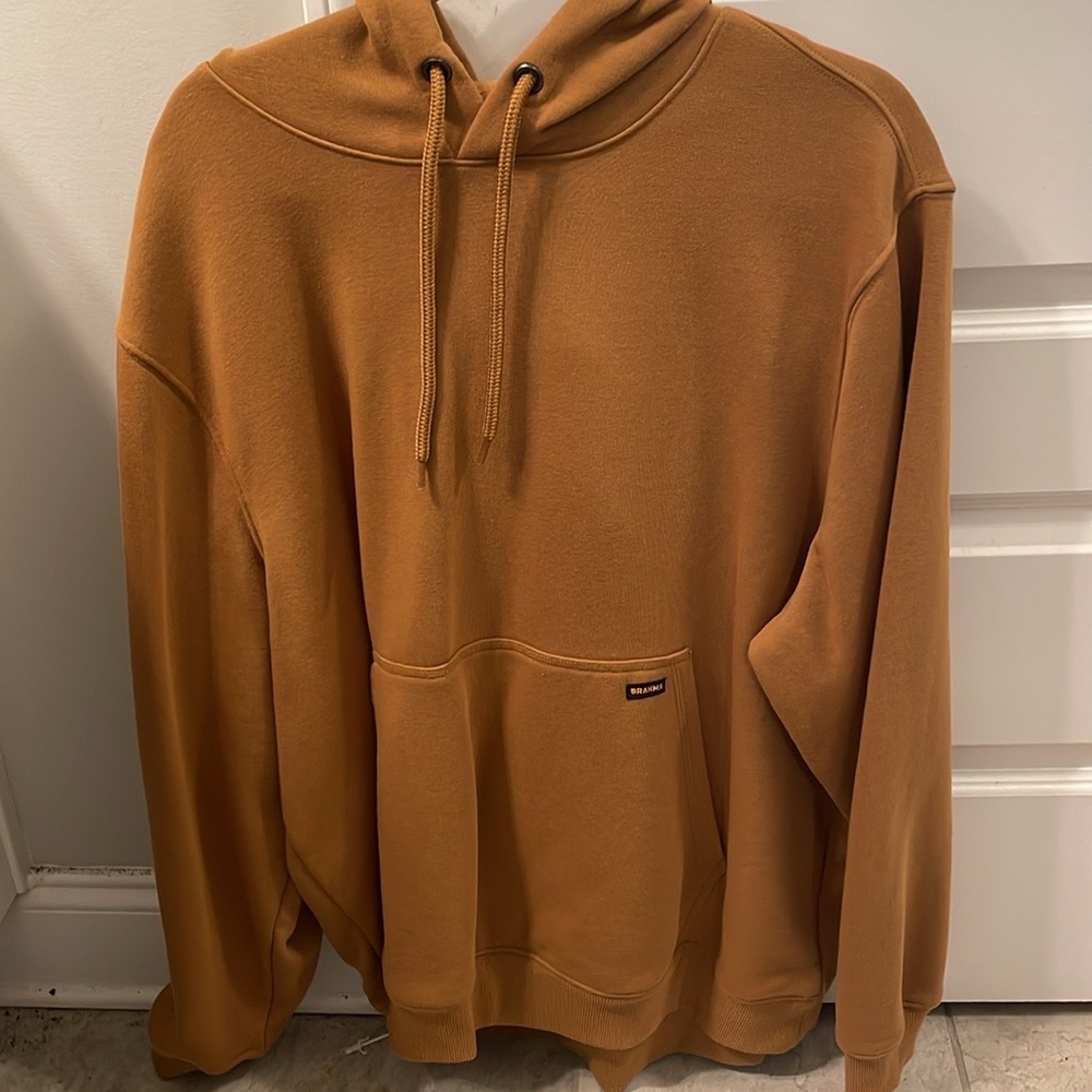 brown brahma hoodie